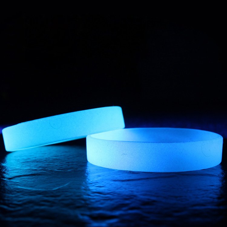 Silicone bracelet custom concave character filling color printed text pattern wristband for men and women engraved bracelet